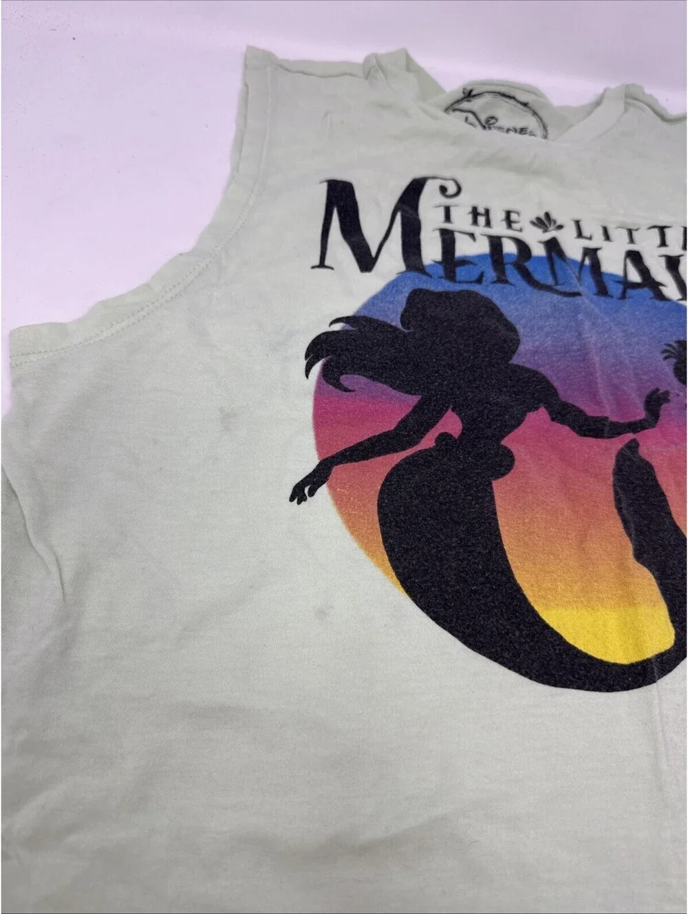Disney The Little Mermaid Kids Tank Top Size Large (11-13)